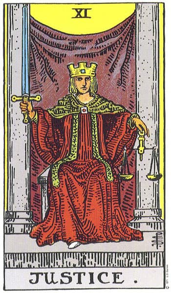 La Justicia — arcano mayor del tarot