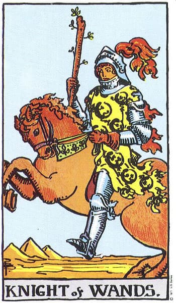 Caballero de Bastos — arcano menor del tarot