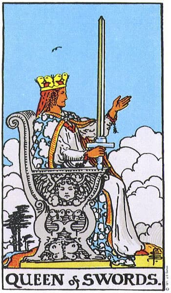 Reina de Espadas — arcano menor del tarot